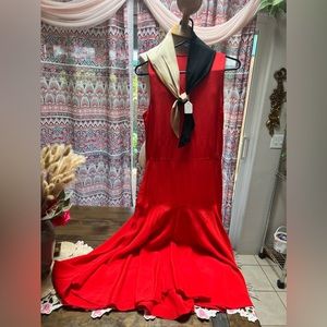 1920s Vintage Crepe Silk Dress